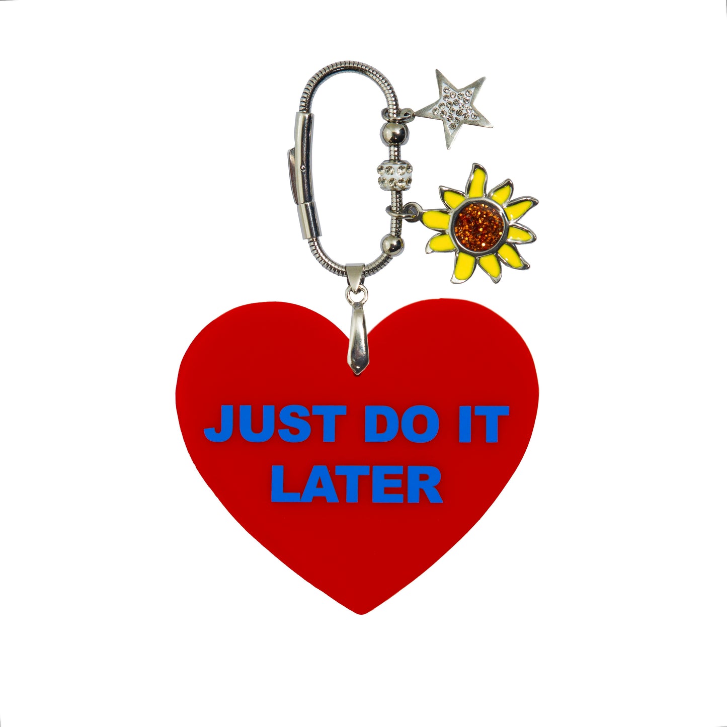 Just Do It Later Bag Charm Red
