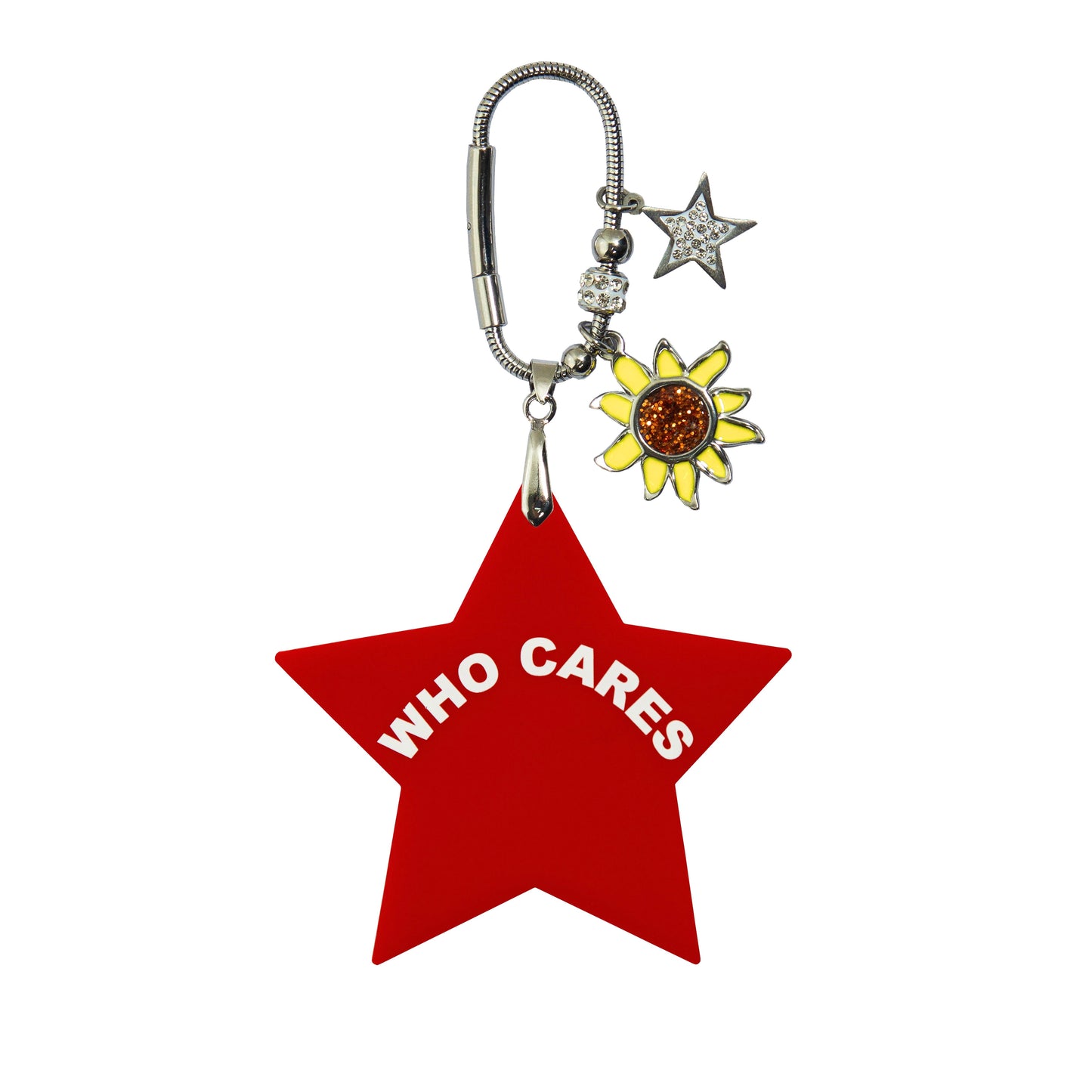 Who Cares Bag Charm Red
