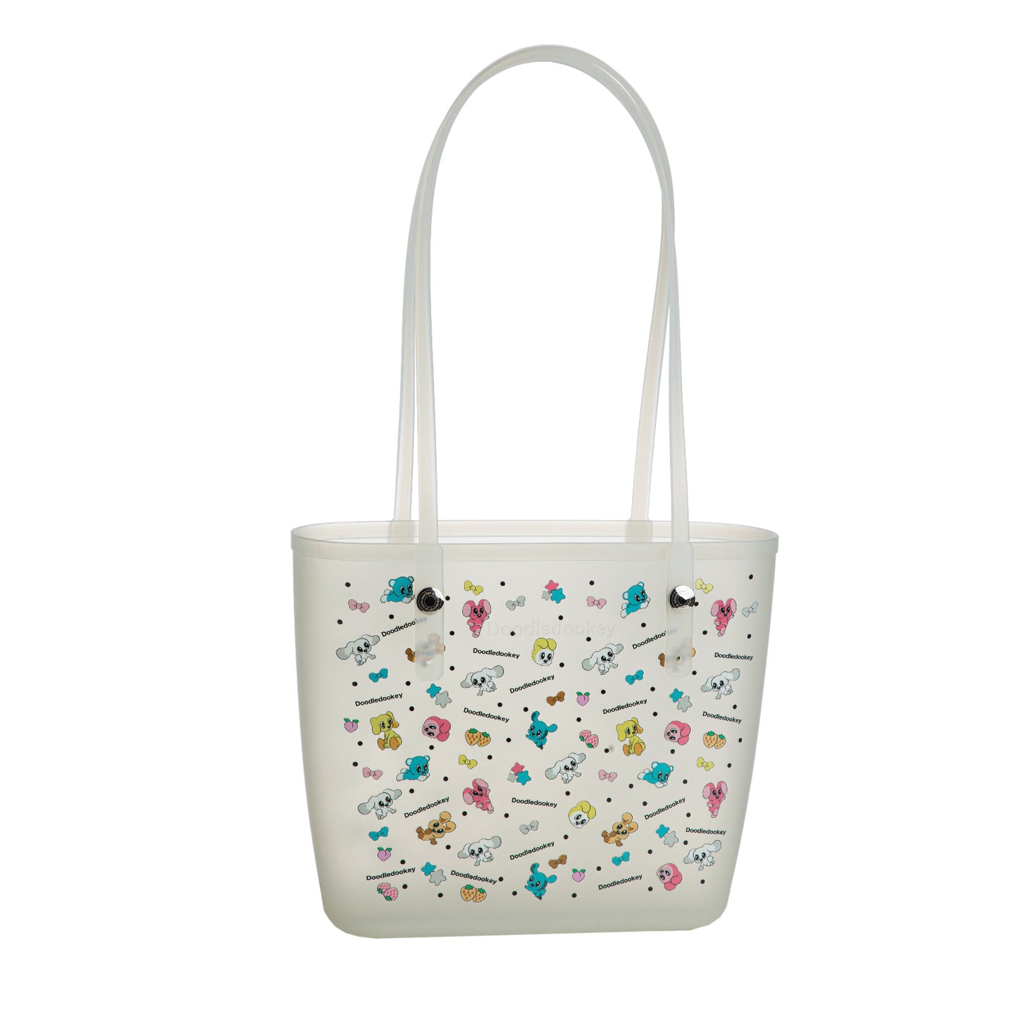 Emoji Tote Bag With Bag Charm Clear