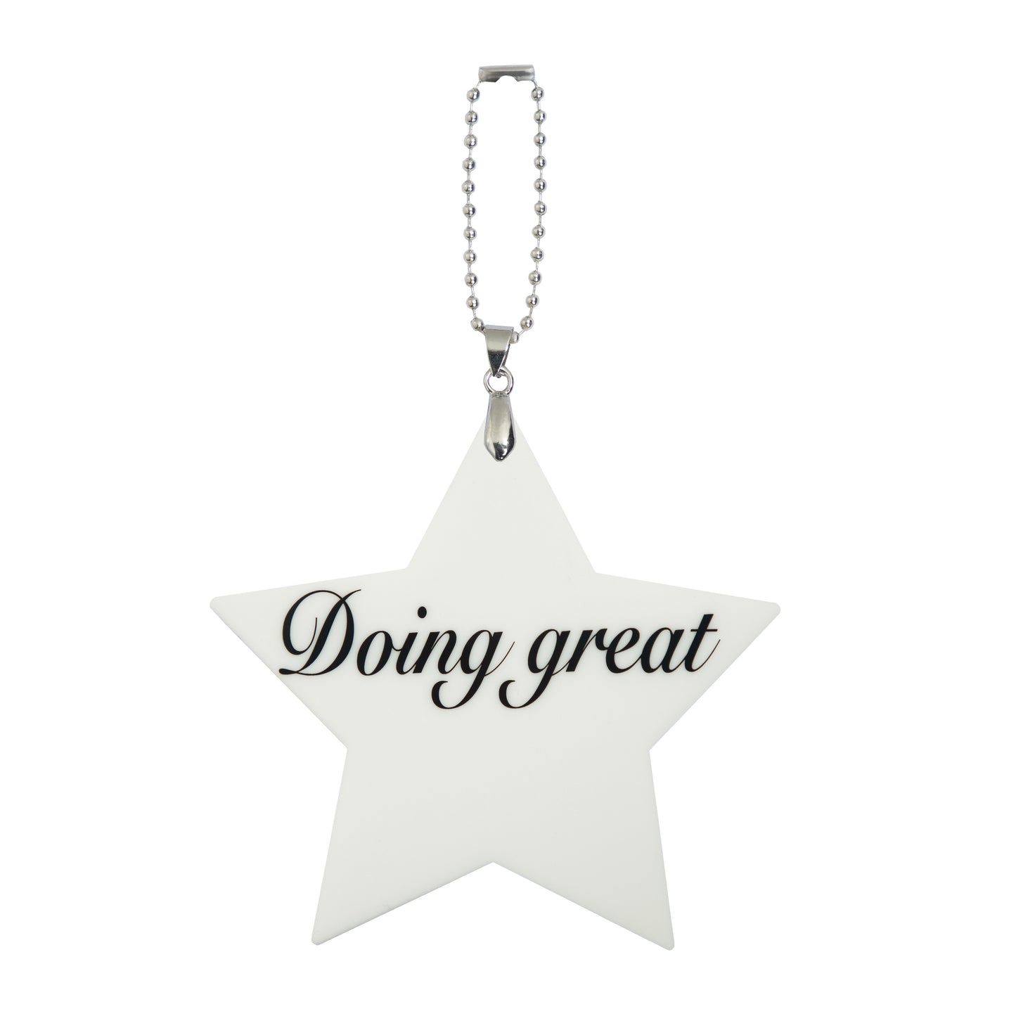 Doing Great Big Star Shape Bag Charm Lavender Pink