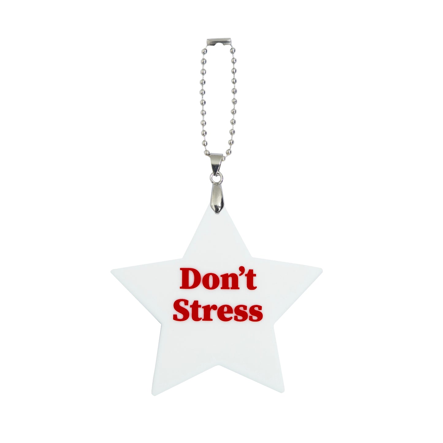Don't Stress Bag Charm Yellow