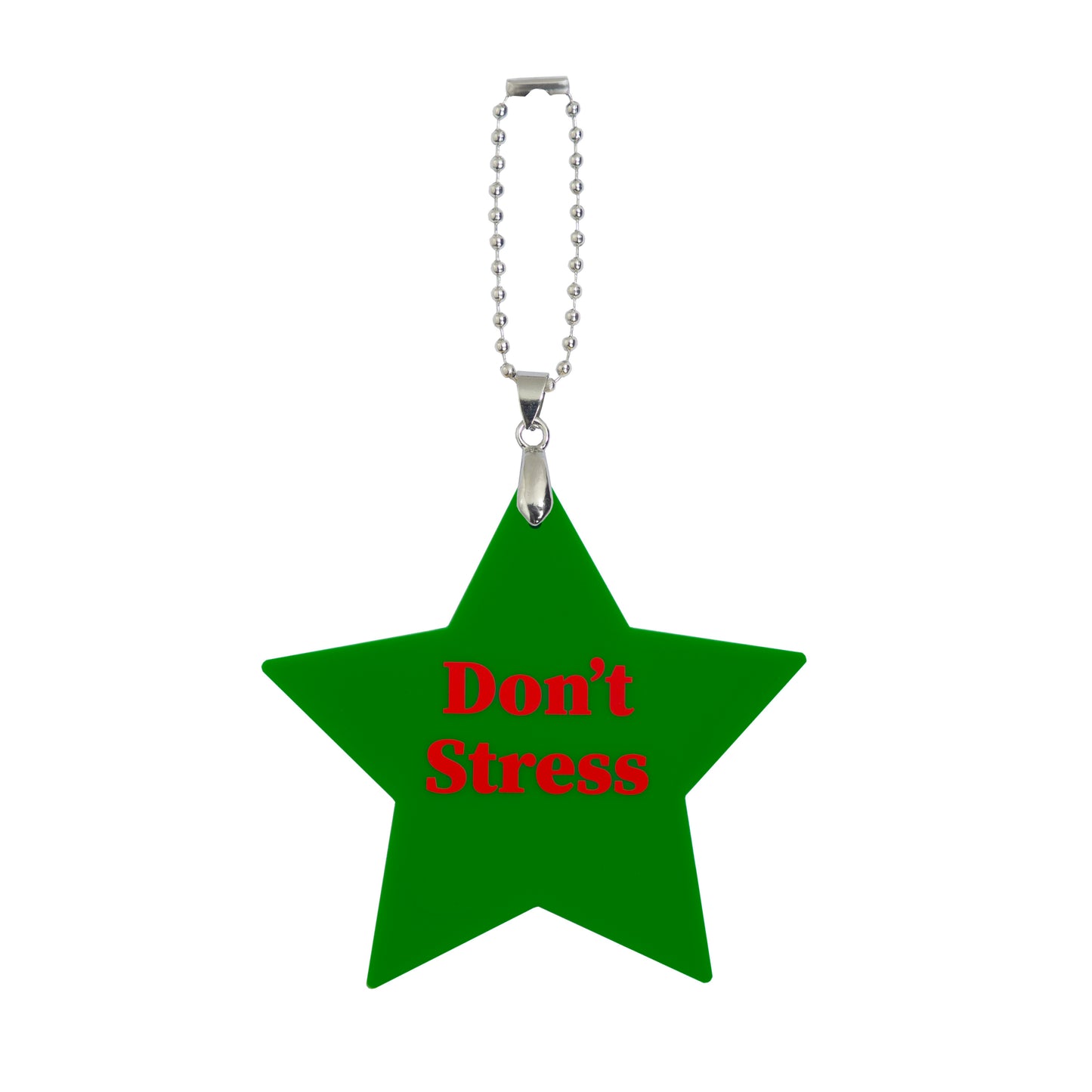 Don't Stress Bag Charm Yellow