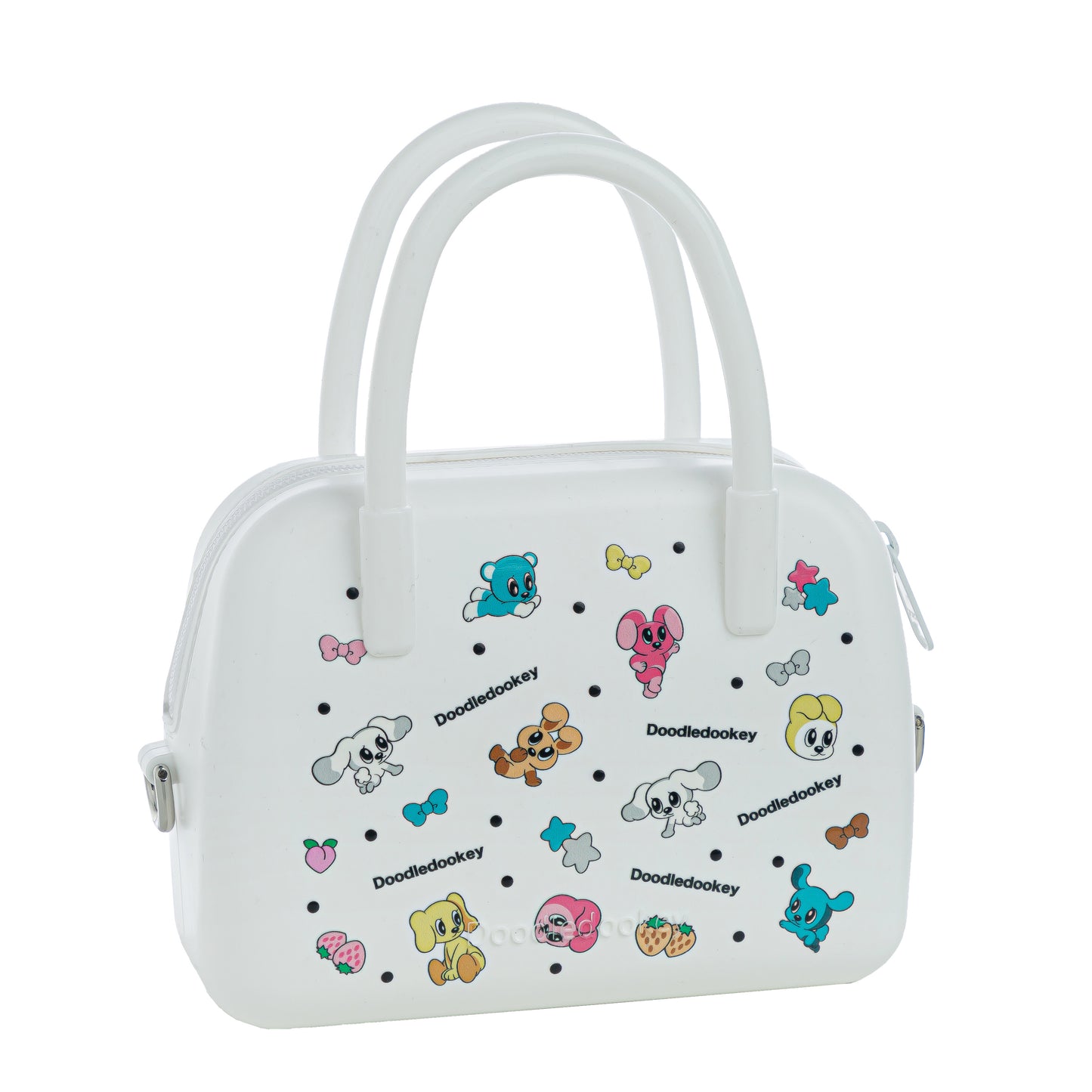 Silicone Puppy Print Bag Pink