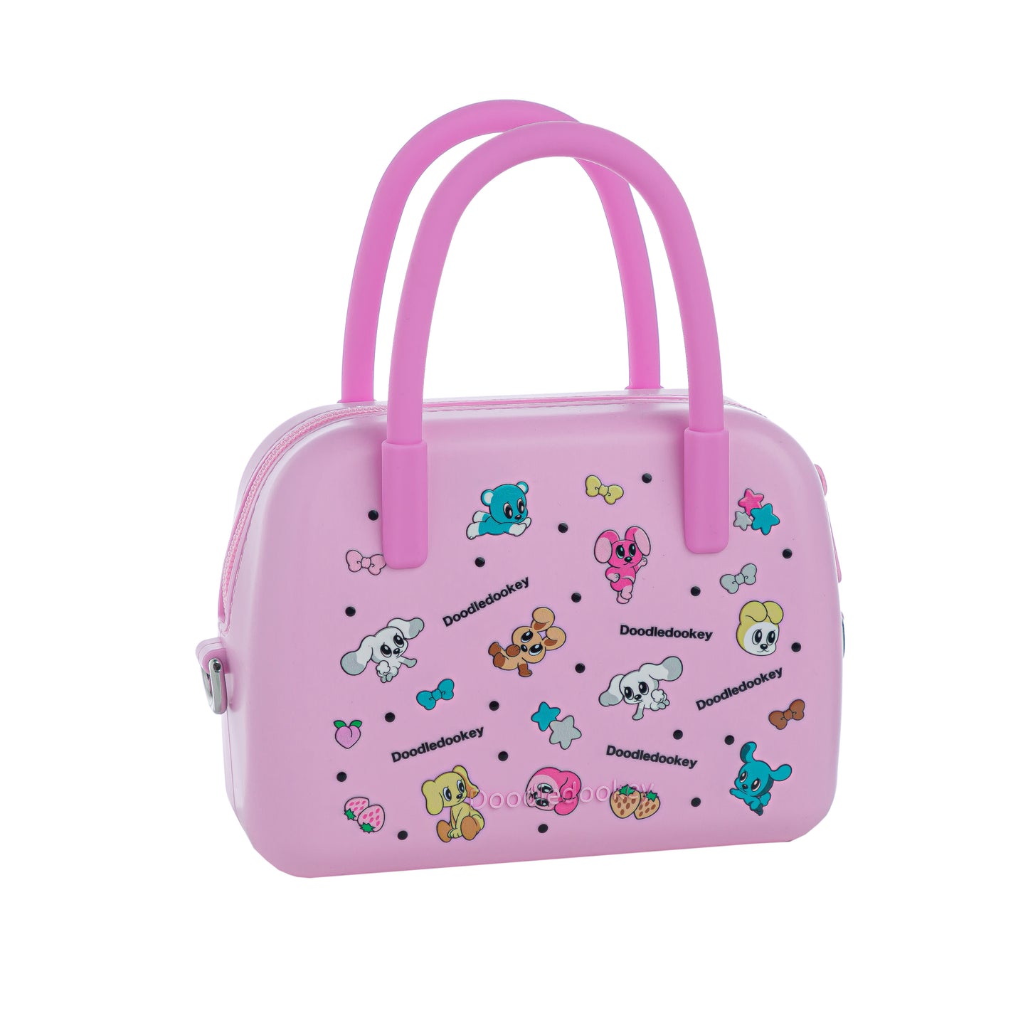 Silicone Puppy Print Bag Pink