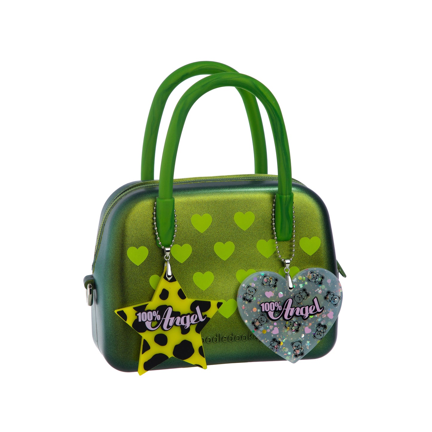 Silicone Heart Shape Bag Brown