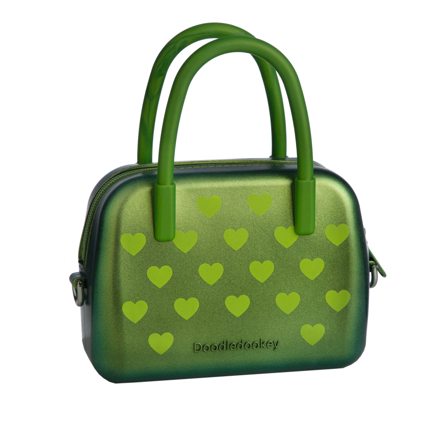 Silicone Heart Shape Bag Brown