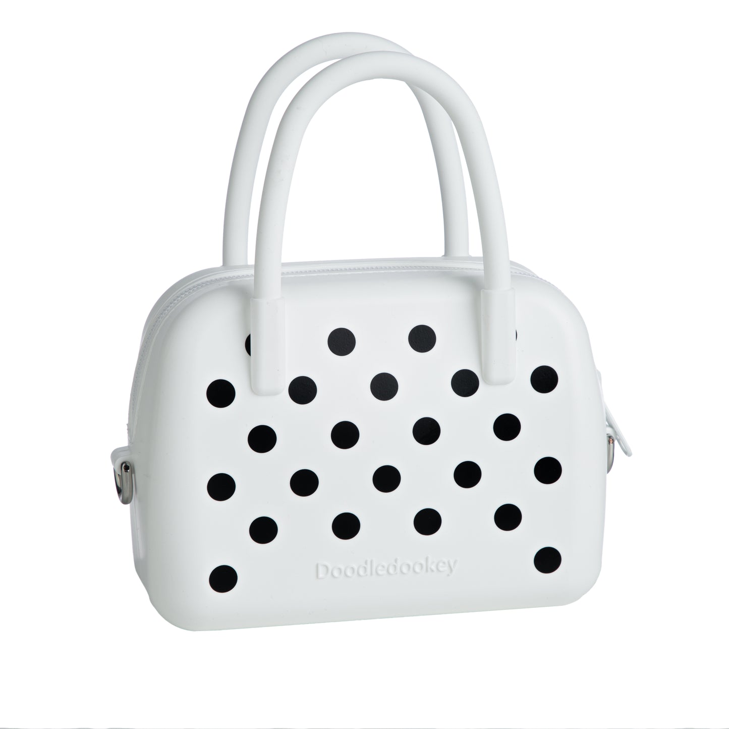 Silicone Polka Dot Bag Red