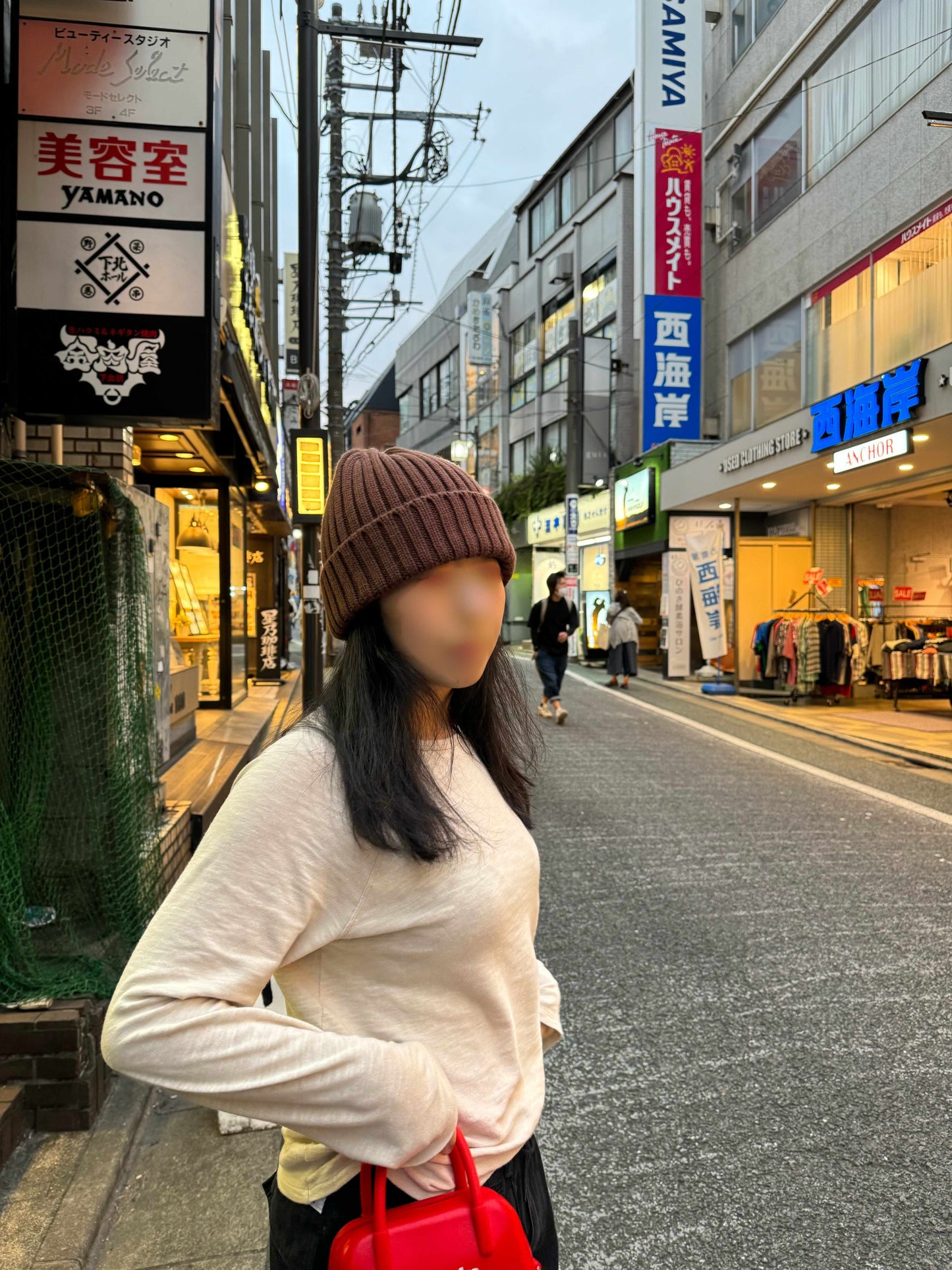 Wool Ribbed Coffee Beanie Hat