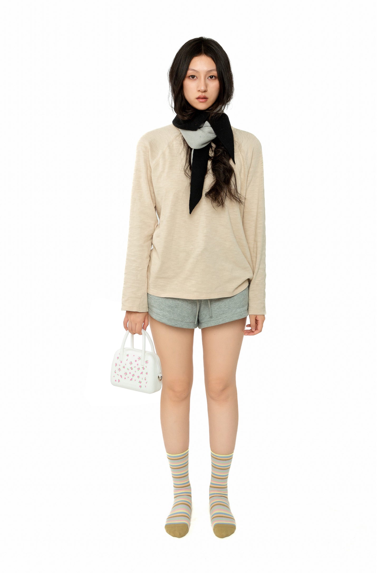 Silicone Floral Bag White
